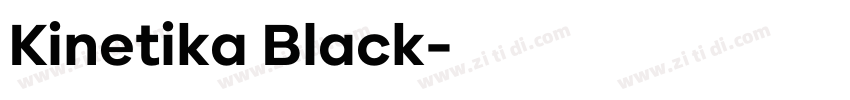 Kinetika Black字体转换